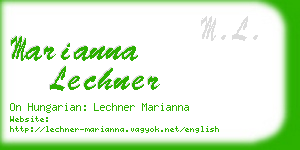 marianna lechner business card
